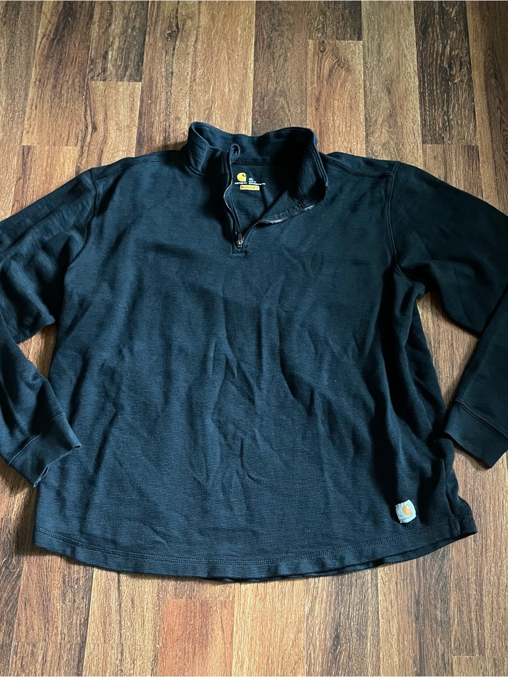 Carhartt Black Quarter-Zip Work Sweatshirt